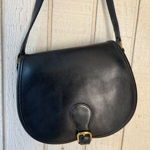 Coach Black Saddle Bag- Style no. 9851